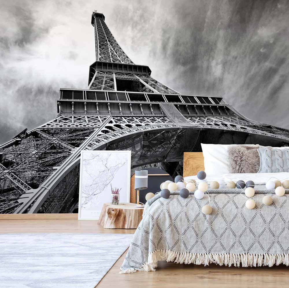 Luxusná fototapeta 221 Eiffel Tower black and white