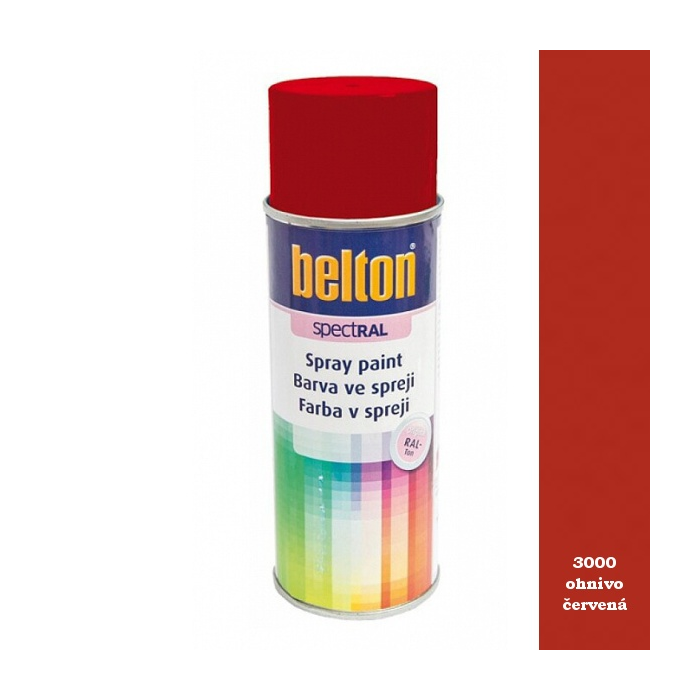 Spray Belton 400 ml RAL 3000 červená ohnivá