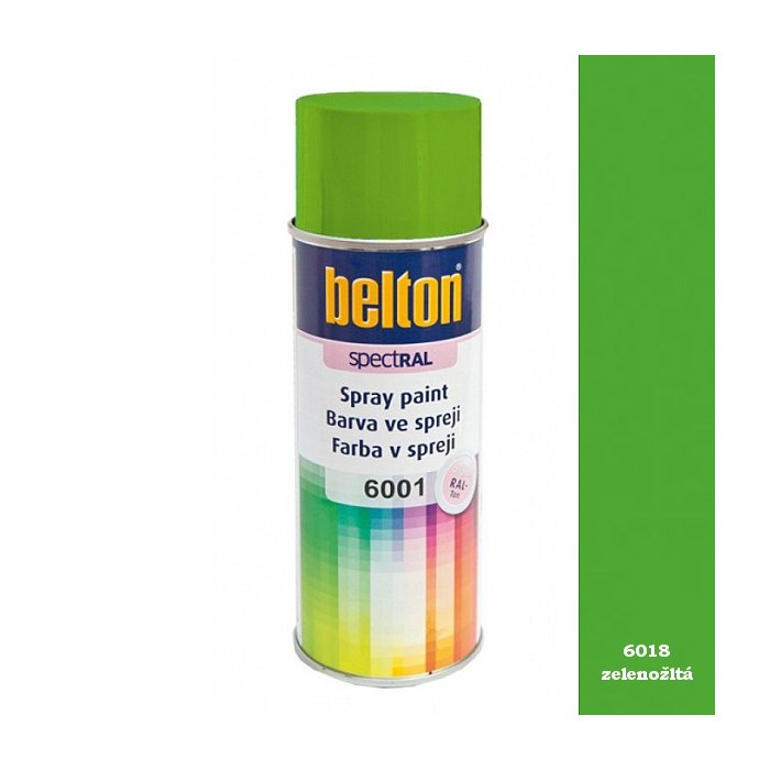 Spray Belton 400 ml RAL 6018 žltozelená
