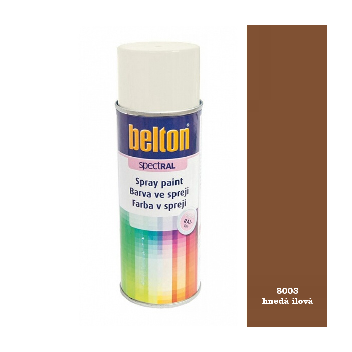 Spray Belton 400 ml RAL 8003 hnedá íľová