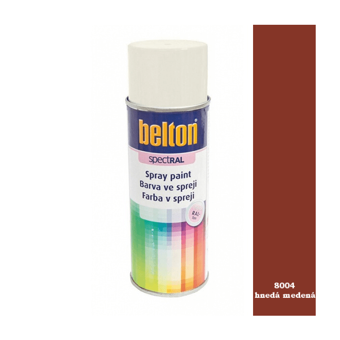 Spray Belton 400 ml RAL 8004 hnedá medená