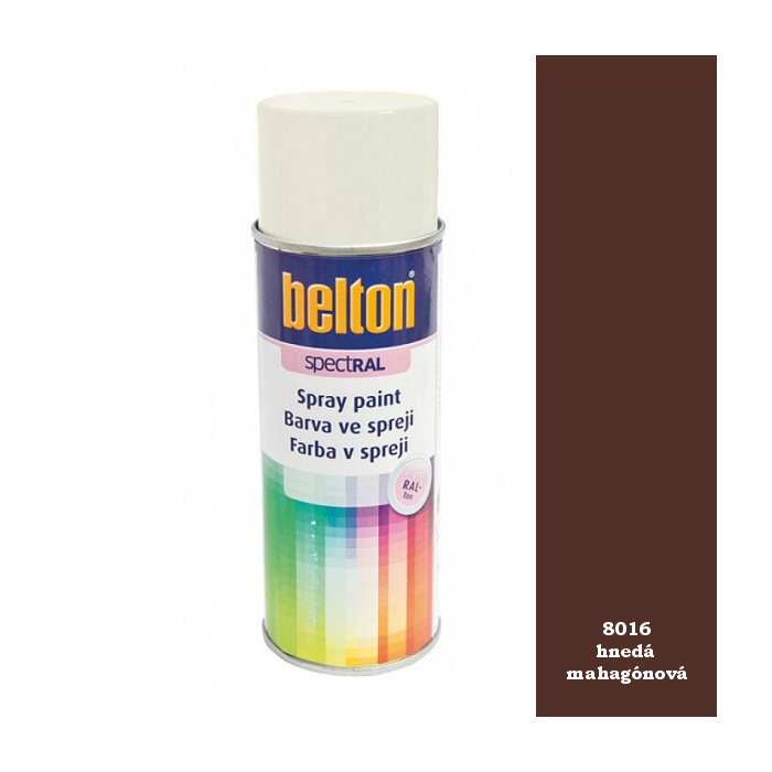 Spray Belton 400 ml RAL 8016 hnedá mahagónová