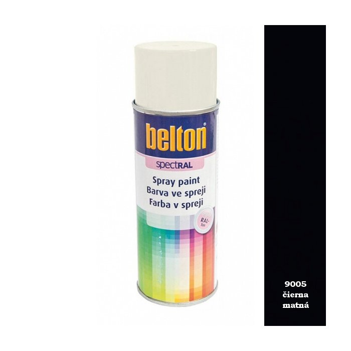 Spray Belton 400 ml RAL 9005 čierna matná