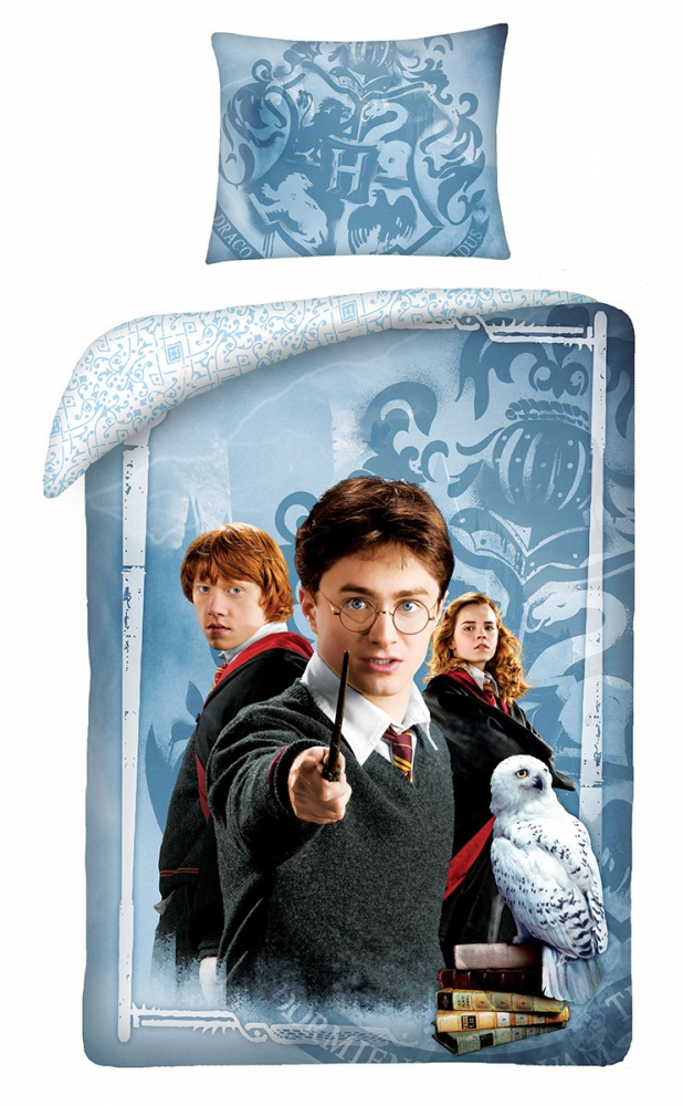 Posteľné obliečky Harry Potter real blue