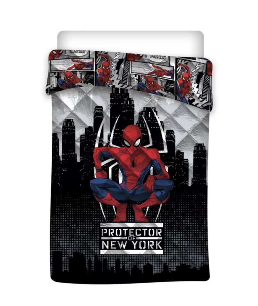 Prehoz cez posteľ Spiderman New York
