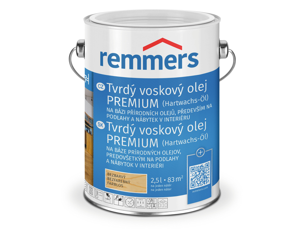 Remmers Tvrdý voskový olej Premium 2,5 L