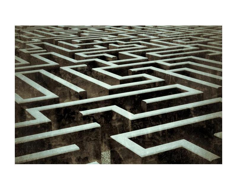Samolepiaca fototapeta na podlahu FL-250-019 Labyrint