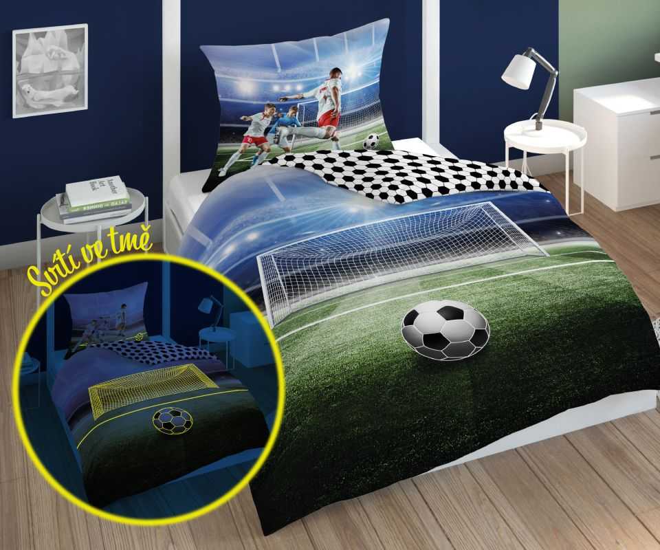 Posteľné obliečky Futbal svietiace new