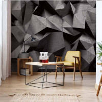 Luxusn fototapeta 10091 3D Geometric Concrete Wall