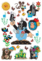 N�lepka na stenu DK-1727 Krtko a nohavice