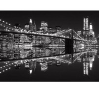 Fototapeta 0702 Brooklyn Bridge night