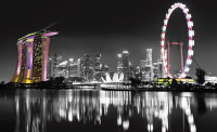 Luxusná fototapeta 2025 Singapore skyline