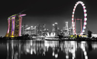 Luxusn fototapeta 2025 Singapore skyline