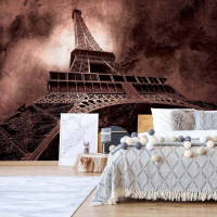 Luxusná fototapeta 223 Eiffel Tower Dark sepia