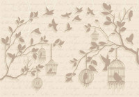 Luxusn fototapeta 2777 Vintage Birds Trees