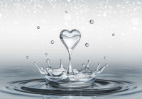 Luxusn fototapeta 3490 Water Drops Heart