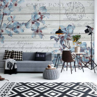 Luxusn fototapeta 3545 Vintage Blue Flowers