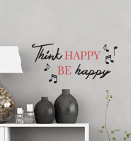 Nálepka Think Happy, Be Happy 62518