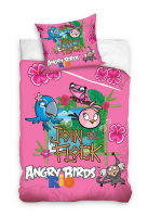 Posteľné obliečky Angry Birds Pink