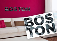 Nlepka na stenu Boston