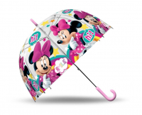 Detský dáždnik Minnie Mouse priehľadný