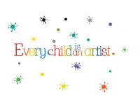 Nlepka na stenu Every child is an artist