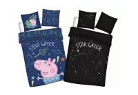 Posten oblieky Peppa Pig a George Star svietiace v tme - do postieky