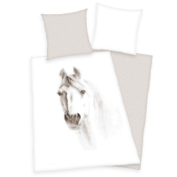 Posteľné obliečky Portrét biely kôň