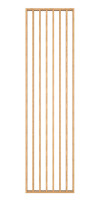 Lamelov� stena - svetl� dub 275x58cm x 6,5cm