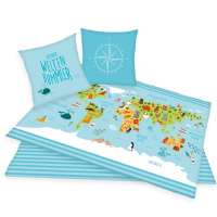 Posten oblieky Mapa sveta blue