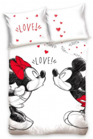 Posteľné obliečky Mickey a Minnie Mouse Love III