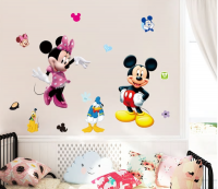 Nlepka na stenu Mickey a Minnie Mouse