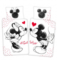Posteľné obliečky Mickey a Minnie Mouse Love II