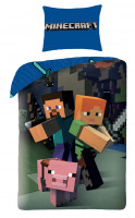 Posteľné obliečky Minecraft figúrky