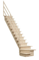 Mlynrske schody TURN av d.300 x .80cm borovica