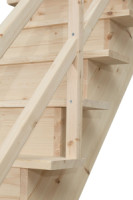 Mlyn��sk� schody TURN Lev� d.300 x �.80cm BUK INOX BLACK