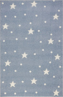 Koberec Heaven modro-sivý s hviezdièkami