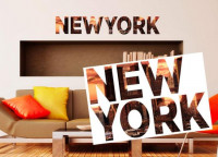 Nlepka na stenu New York