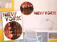 Nlepka na stenu New York II