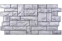 PVC panel D0024 Stone cut grey Kamenný obklad sivý