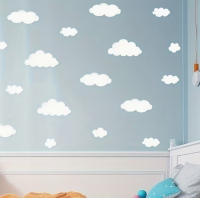 N�lepka na stenu Biele obl��iky