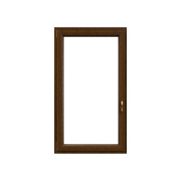 Okno plastov� EKOSUN 6 biele/tmav� dub, OS1A 60x62 P, dvojsklo, 6kom/81mm (vr.kliky