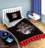 Posten oblieky Rock and Roll svietiace v tme