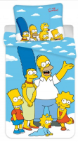 Posteľné obliečky Simpsons family blue