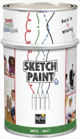 Sketchpaint biela popisovaten farba matn