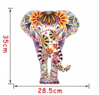 Nlepka na stenu Slon mandala colour
