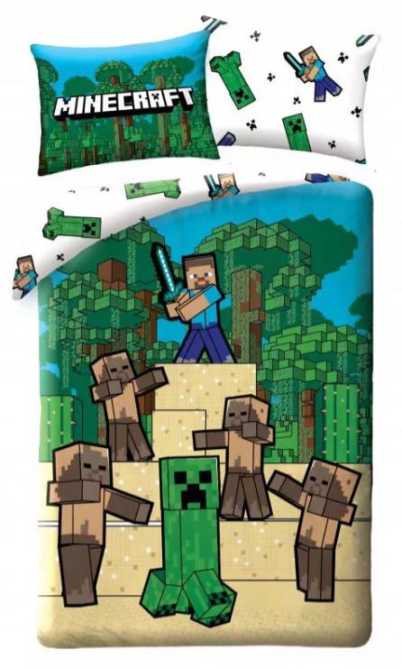 Posteľné obliečky Minecraft Green