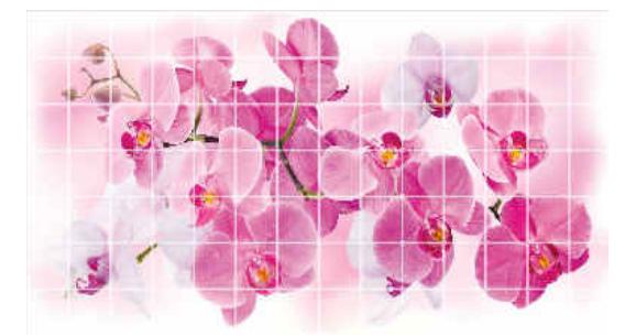 PVC panel Mozaika orchidea ružová