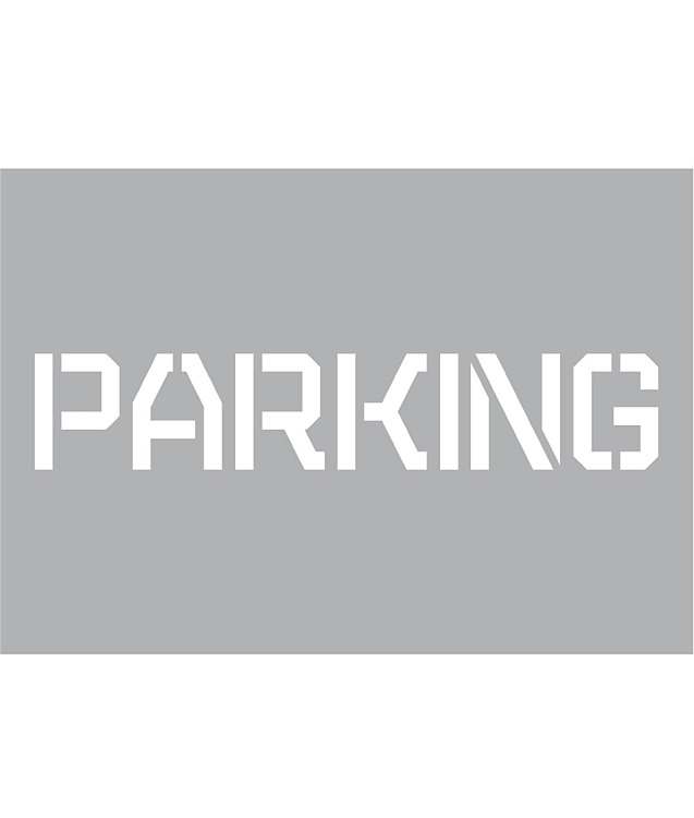 Šablóna na stenu nápis PARKING