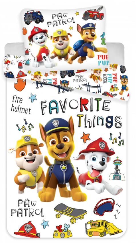 Posteľné obliečky Paw Patrol White